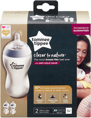 Tommee-Tippee-Closer-to-Nature-Clear-Baby-Bottles-340 ml-2-Count-