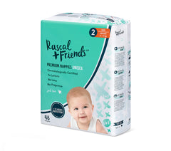 Rascal+Friends Premium Adhesive Newborn Nappy Diapers