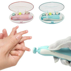 Baby Nail Trimmer Clipper - Electric Nail Clippers Kit with 6 Grinding Heads for Newborn Infant Toddler Kids Toes and Fingernails
