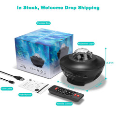 Galaxy Projector with Bluetooth Music Player