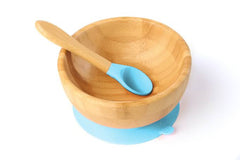 Bamboo Suction Bowl and Spoon Set