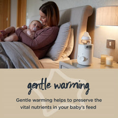 Tommee Tippee 3-in-1 Advanced Electric Bottle and Food Pouch Warmer, Warms Feeds Fast, White